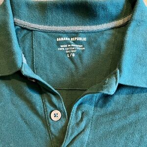 Pique textured polo.